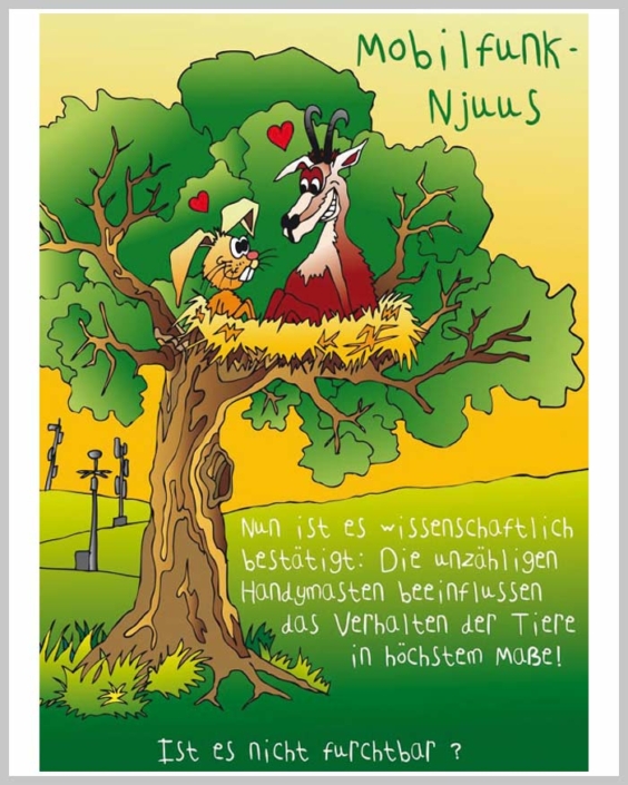 Cartoon Nuujs (News) von Gsöllpointner Peter