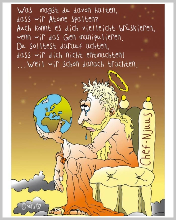 Cartoon Nuujs (News) von Gsöllpointner Peter