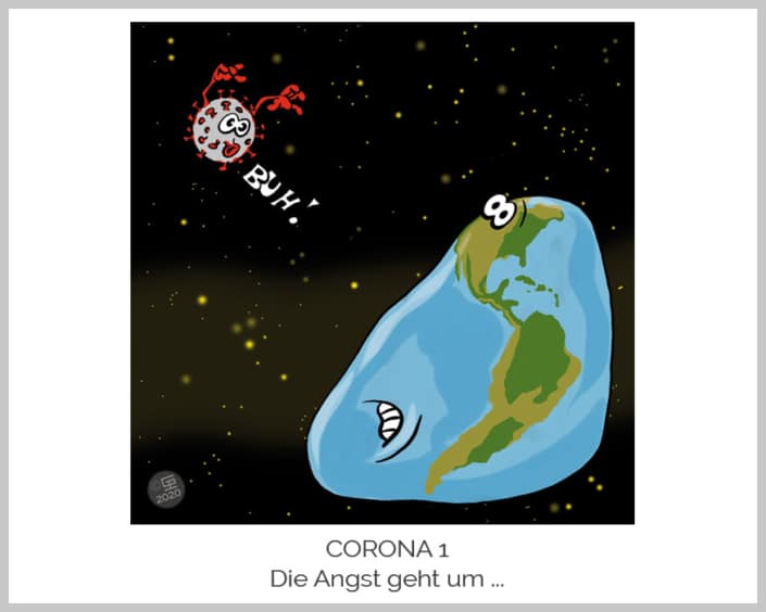 Corona COVID-19 Cartoon