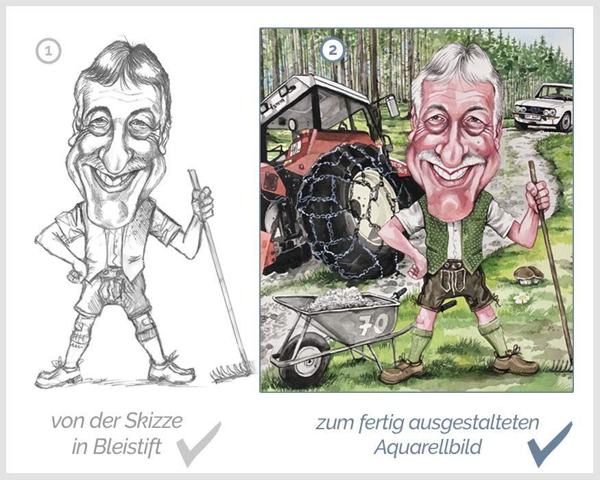 Karikatur von Foto erstellen lassen in Graz